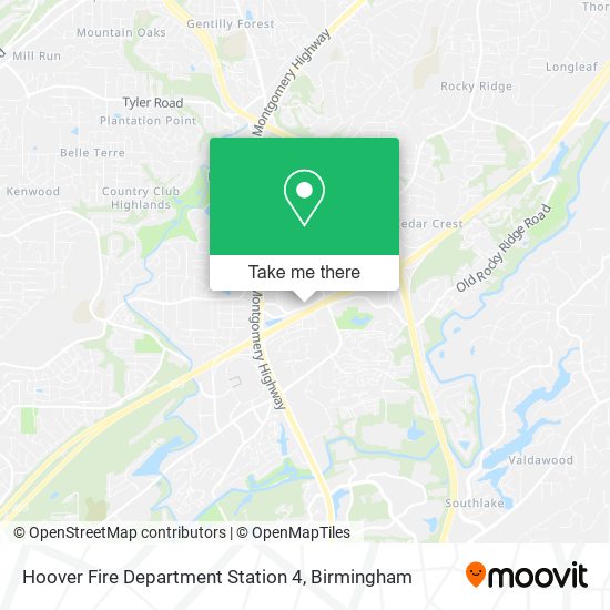 Mapa de Hoover Fire Department Station 4