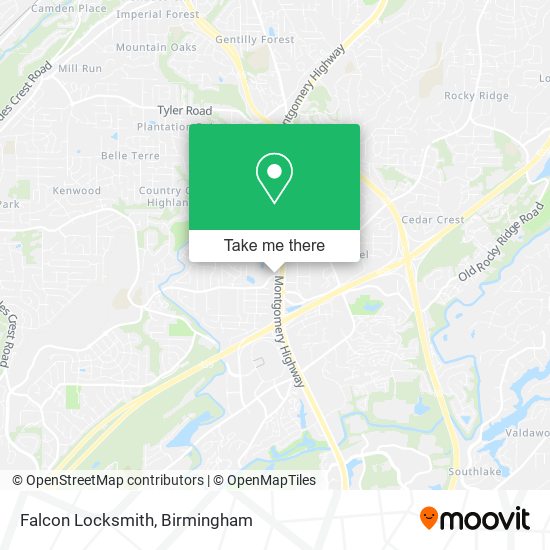 Falcon Locksmith map