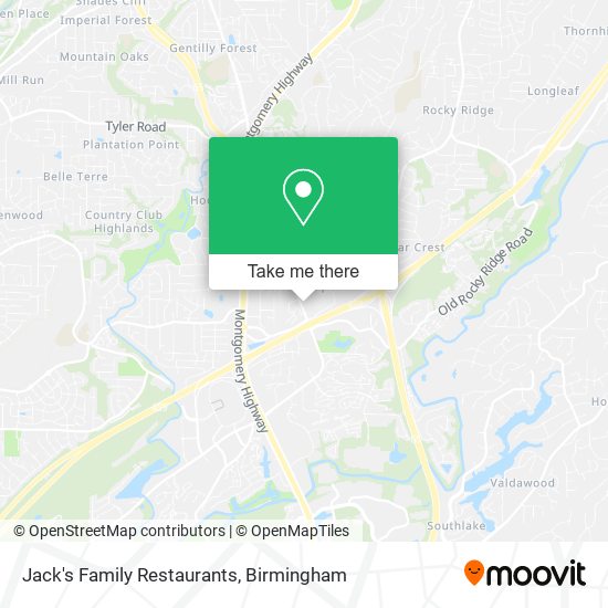 Mapa de Jack's Family Restaurants
