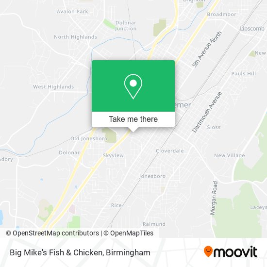 Big Mike's Fish & Chicken map