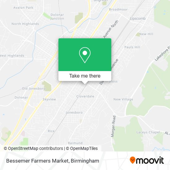 Bessemer Farmers Market map