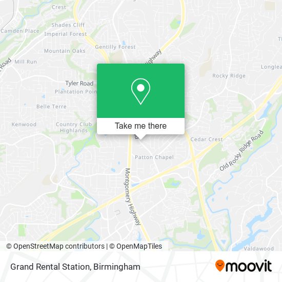 Mapa de Grand Rental Station