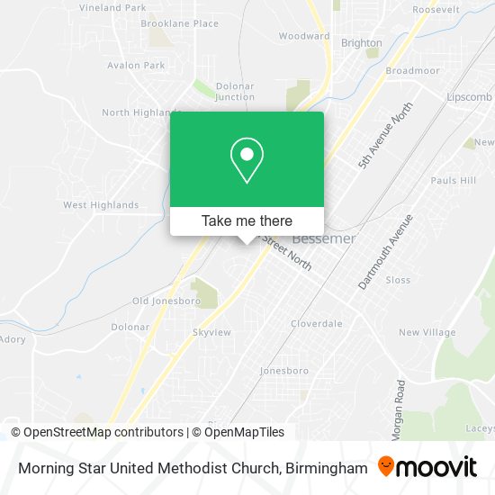 Mapa de Morning Star United Methodist Church