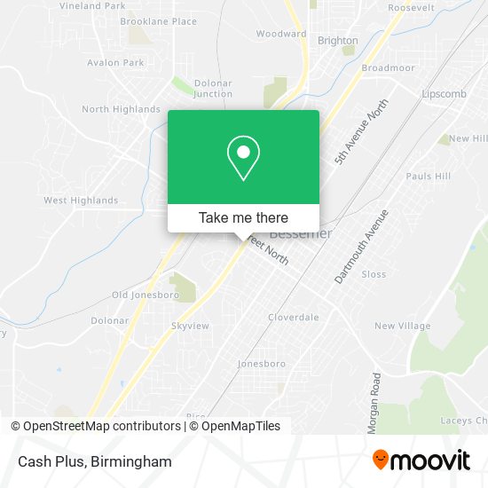 Cash Plus map