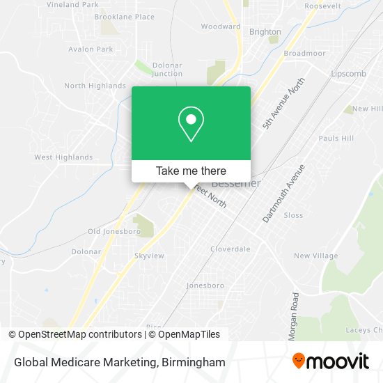 Global Medicare Marketing map