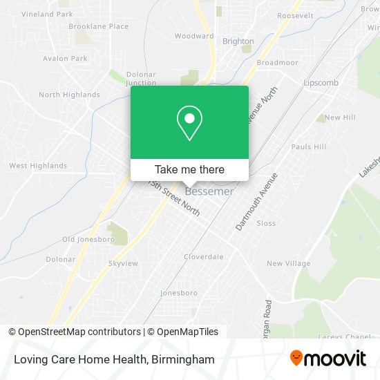 Loving Care Home Health map