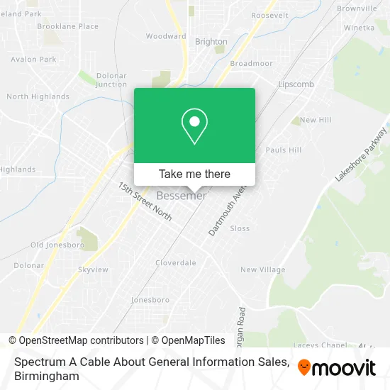 Spectrum A Cable About General Information Sales map