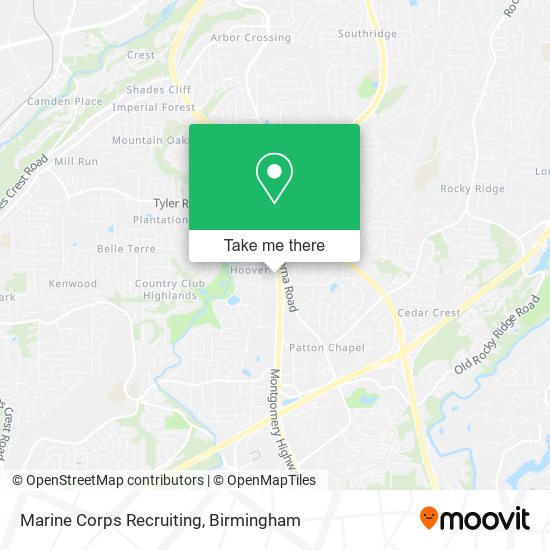Marine Corps Recruiting map