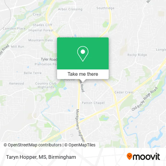 Taryn Hopper, MS map