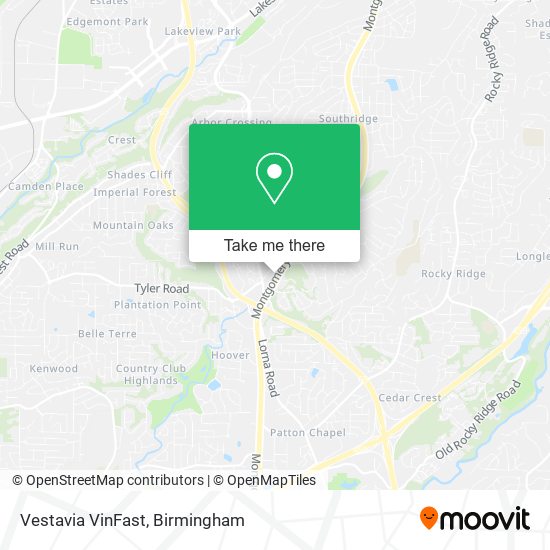 Mapa de Vestavia VinFast