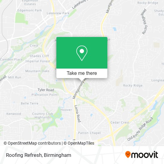 Roofing Refresh map