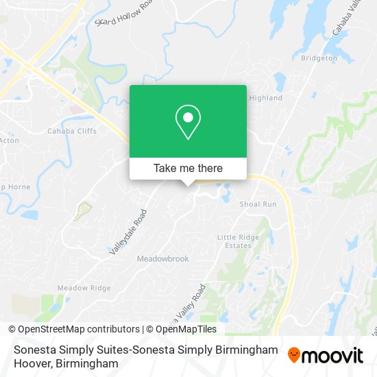 Sonesta Simply Suites-Sonesta Simply Birmingham Hoover map