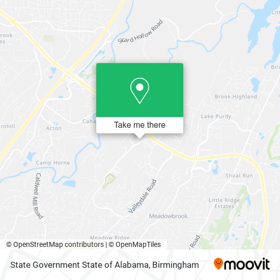 State Government State of Alabama map