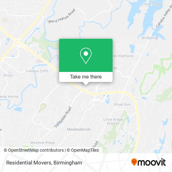 Residential Movers map