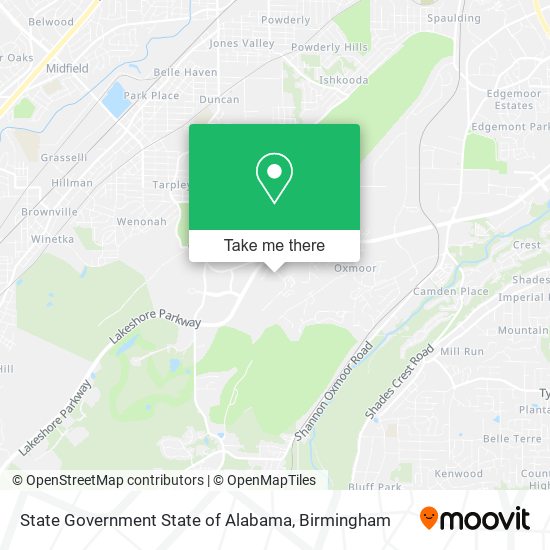 State Government State of Alabama map