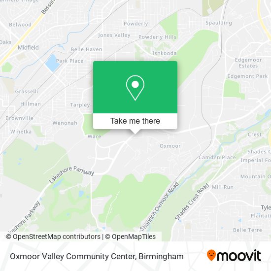 Oxmoor Valley Community Center map