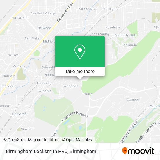 Birmingham Locksmith PRO map