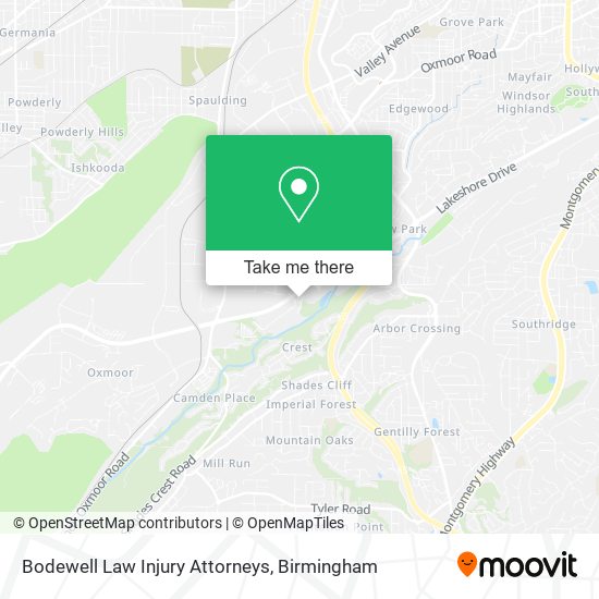 Mapa de Bodewell Law Injury Attorneys