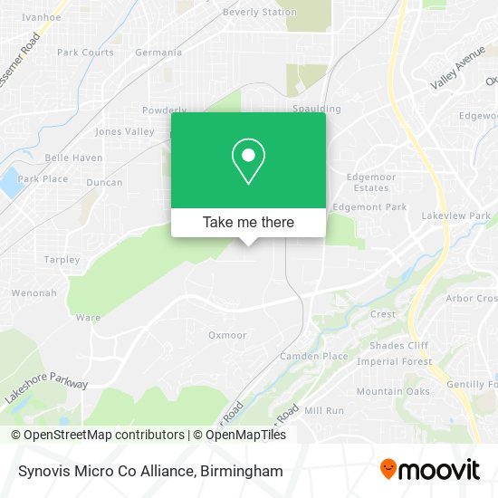 Mapa de Synovis Micro Co Alliance