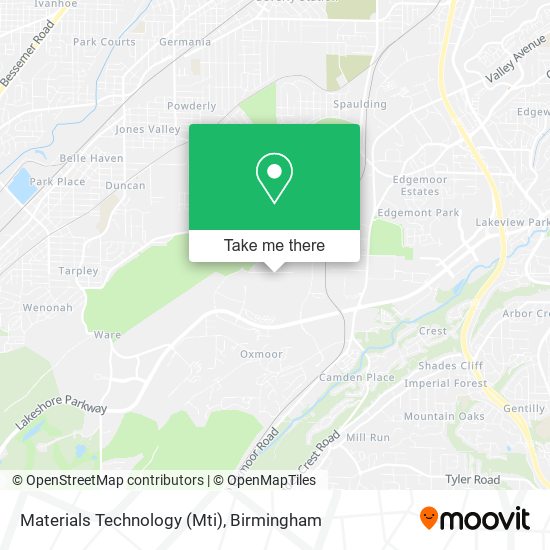 Materials Technology (Mti) map