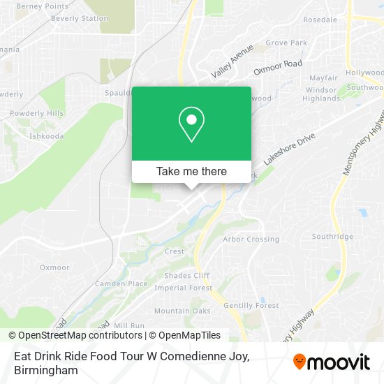 Eat Drink Ride Food Tour W Comedienne Joy map