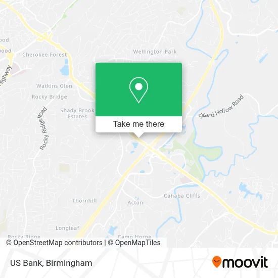 US Bank map