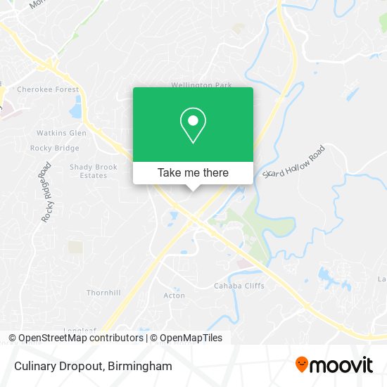 Culinary Dropout map