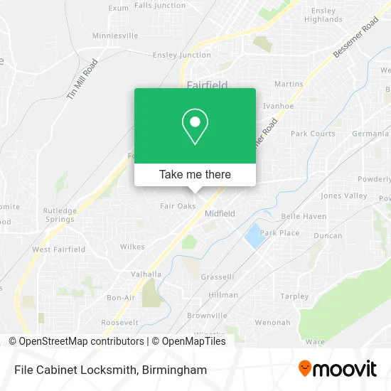 File Cabinet Locksmith map