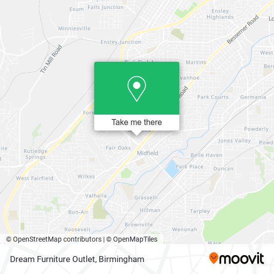 Dream Furniture Outlet map