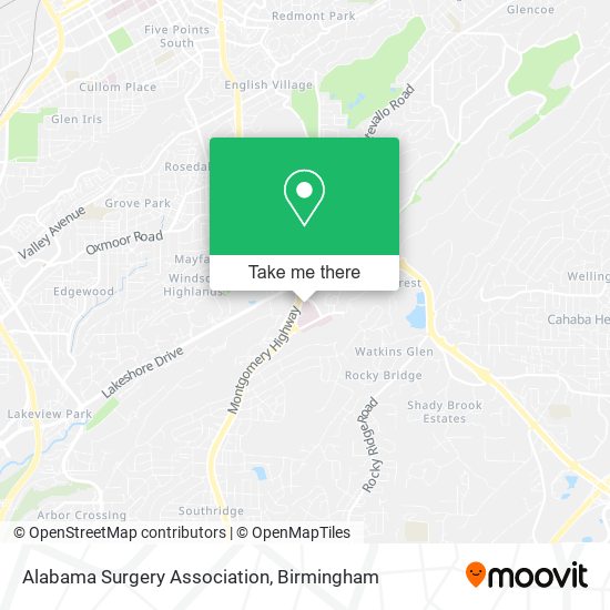 Mapa de Alabama Surgery Association