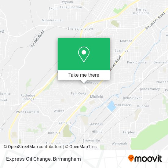 Express Oil Change map