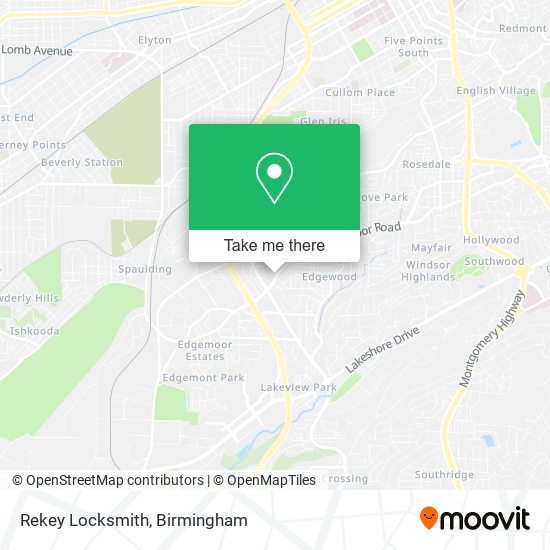 Rekey Locksmith map