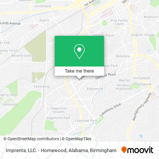 Imprenta, LLC. - Homewood, Alabama map