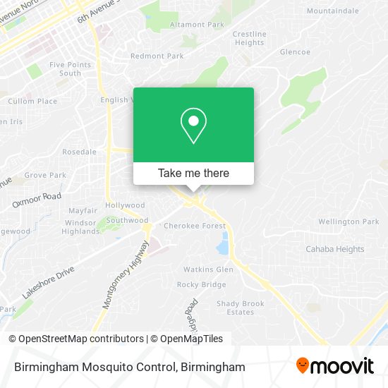 Birmingham Mosquito Control map