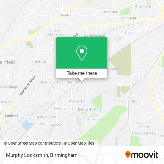 Mapa de Murphy Locksmith