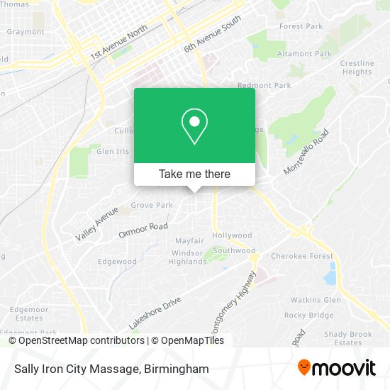 Sally Iron City Massage map