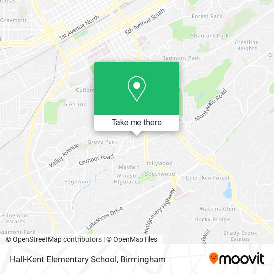 Hall-Kent Elementary School map
