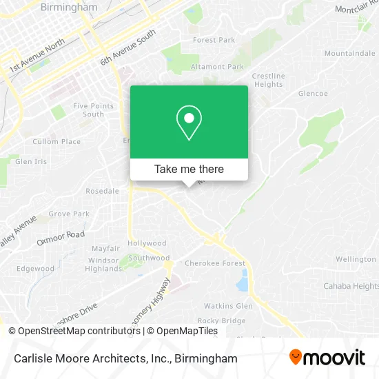 Mapa de Carlisle Moore Architects, Inc.