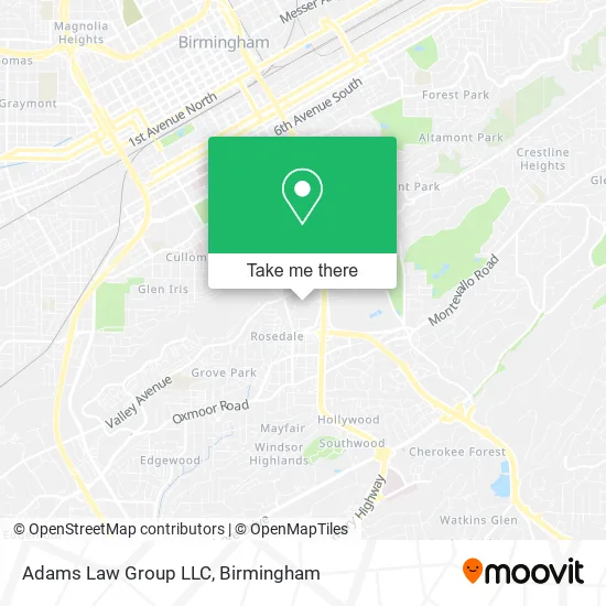 Adams Law Group LLC map