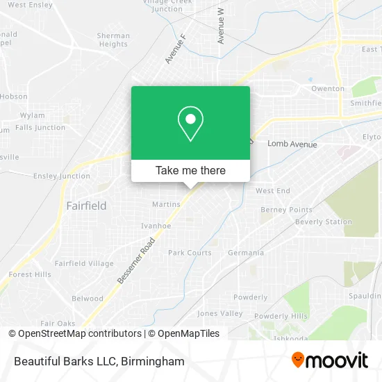 Beautiful Barks LLC map