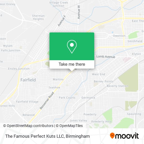 The Famous Perfect Kuts LLC map