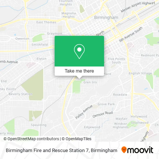 Mapa de Birmingham Fire and Rescue Station 7