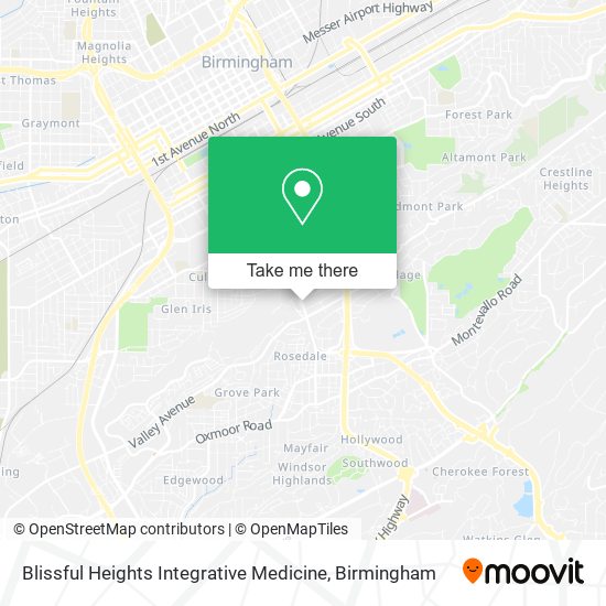Mapa de Blissful Heights Integrative Medicine