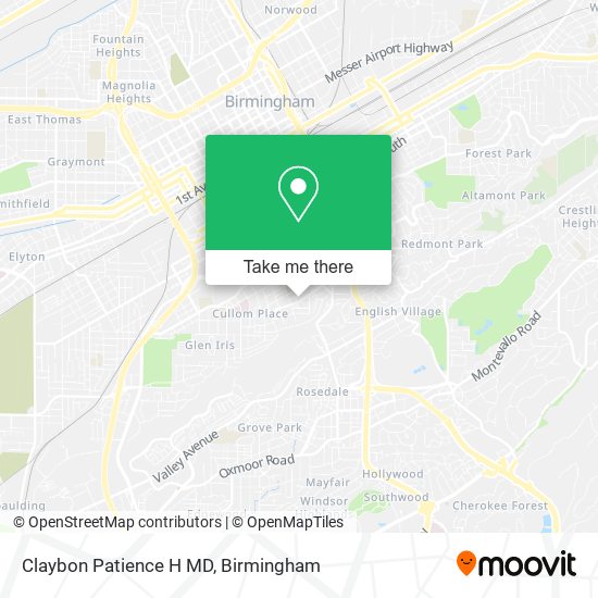 Claybon Patience H MD map