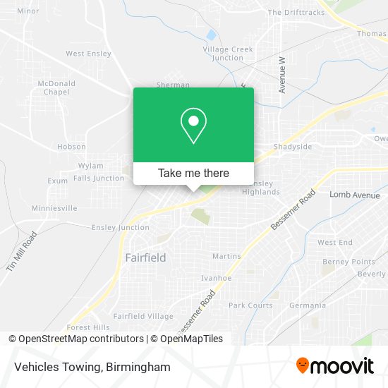 Mapa de Vehicles Towing