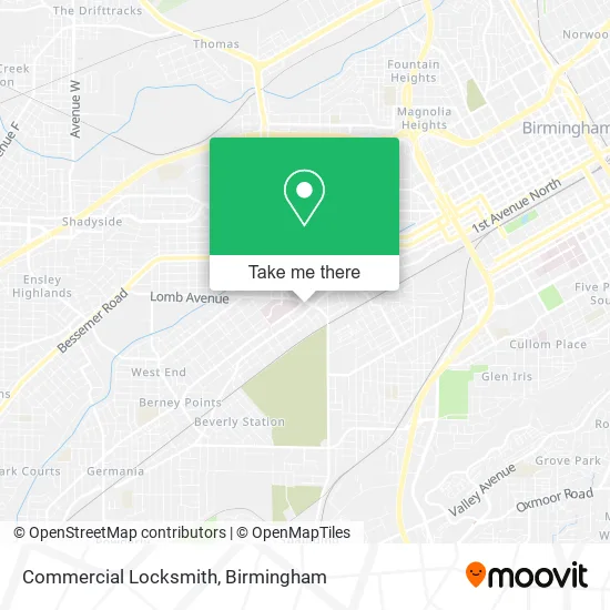 Commercial Locksmith map