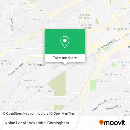 Nolan Local Locksmith map