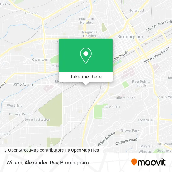 Mapa de Wilson, Alexander, Rev