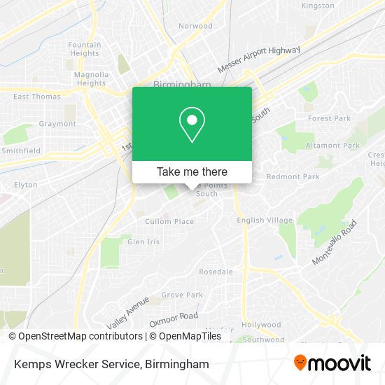Kemps Wrecker Service map