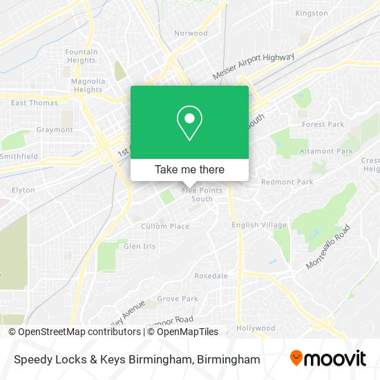 Speedy Locks & Keys Birmingham map